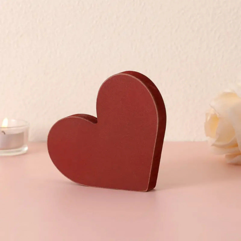 Cute Red Heart Wooden Decor ? Aesthetic Room Decoration