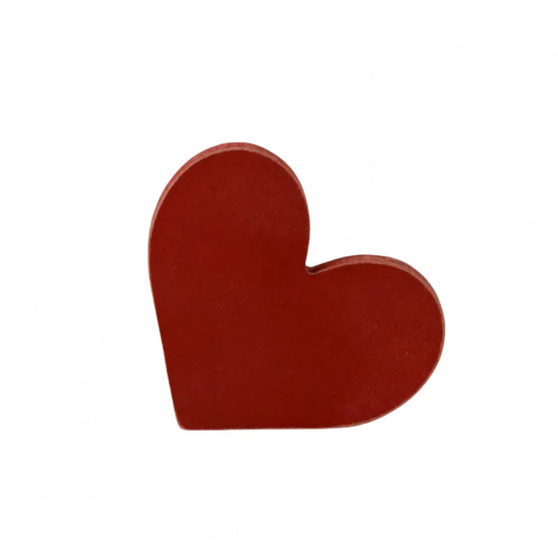 Cute Red Heart Wooden Decor ? Aesthetic Room Decoration